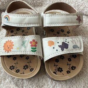 Toddler white sandals